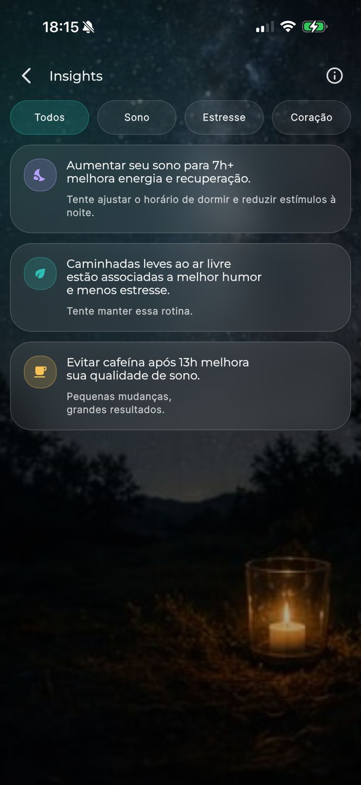 Insights diários